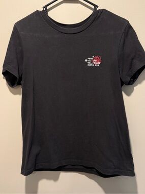 Vans Black Graphic Logo Tee